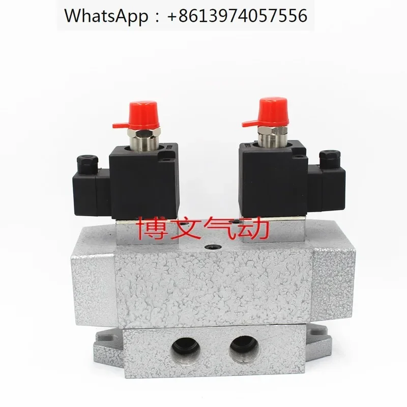 

Dual electronic control solenoid valve K35D2H-6 8 10 15 20 25 slide valve, three position five ventilation directional valve