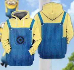 Anime Minions Full Family Cosplay Costume Boy Girl Dress Jumpsuits Kids Adult Masquerade Despicable Me Carnival Party Dress Up