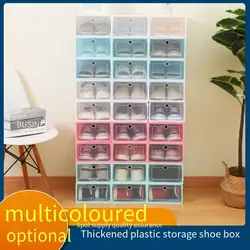 Shoe Storage Box Pp Transparent Plastic Shoe Box Dustproof and Moisture-proof Storage Japan Flip Drawer Box Organizer Box