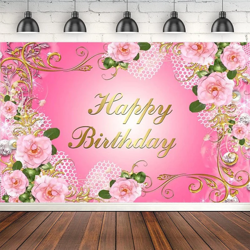 

Розовый цветочный фон для фотосъемки милые девушки женщины день рождения фон плакат украшения фотосессия цветы баннер