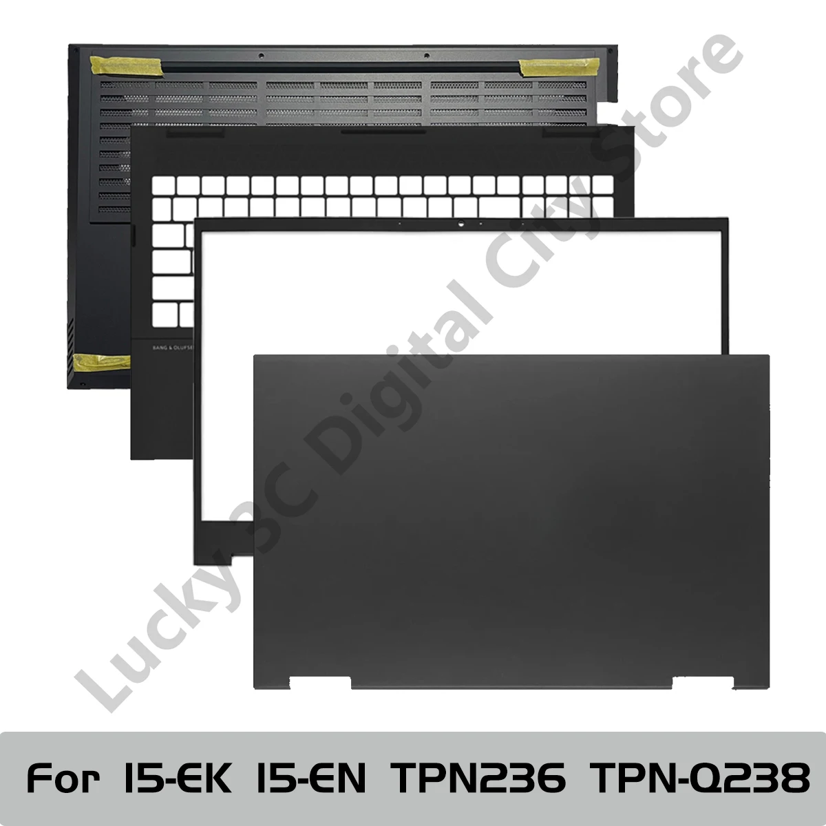 New Laptop Cover for HP OMEN 15-EN 15-EK 15-EN0013DX TPN-Q236 TPN-Q238 LCD Back Cover Front Bezel Palmrest Bottom Case Black