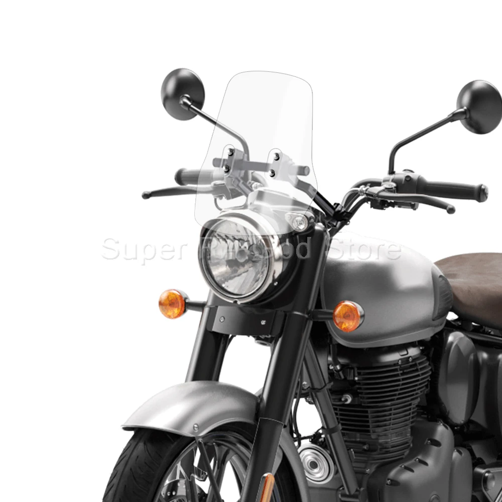 

For Royal Enfield Classic 350 Adventure motorcycle front windshield with 12mm navigation bracket tube