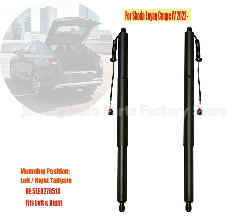 Electric Tailgate Strut Fit Skoda Enyaq Coupe IV OE 5LE827851A Universal Left Right Replacement Auto Parts