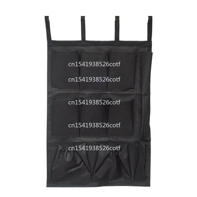Black nine-grid rag bag service trailer bag cleaning towel storage bag tool classification