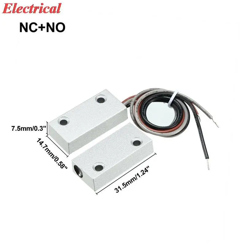1 Stück NC+NO Alarm Rolltor Garagentorkontakt Magnetischer Reed-Schalter