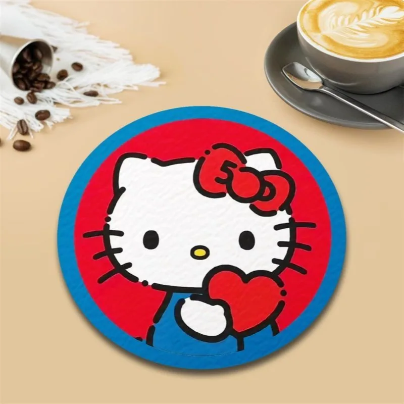 New Hot Cute Kawaii Cartoon Fancy Pet Figure Insulated Coaster Anti Slip Mat Coffee Shop Dining Table Cup Holder view 2