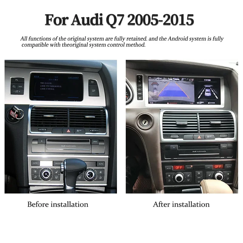 

Car Radio audio 2 DIN Android Stereo Receiver for Audi Q7 2006-2009 right hand drive car multimedia video Player GPS navigation