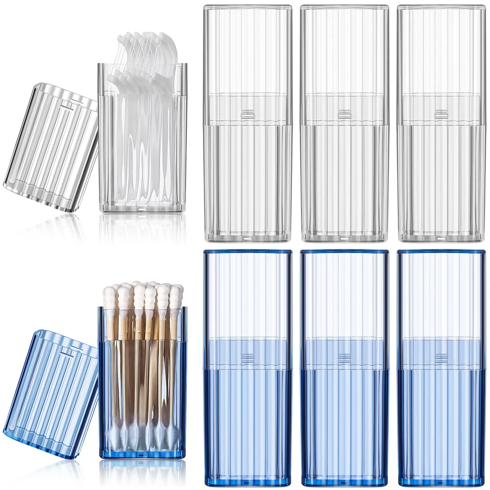 

Mini Portable Dental Floss Storage Box, Flosser Band-Aid Toothpick Holder Cotton Swab Boxs Travel Storage Case