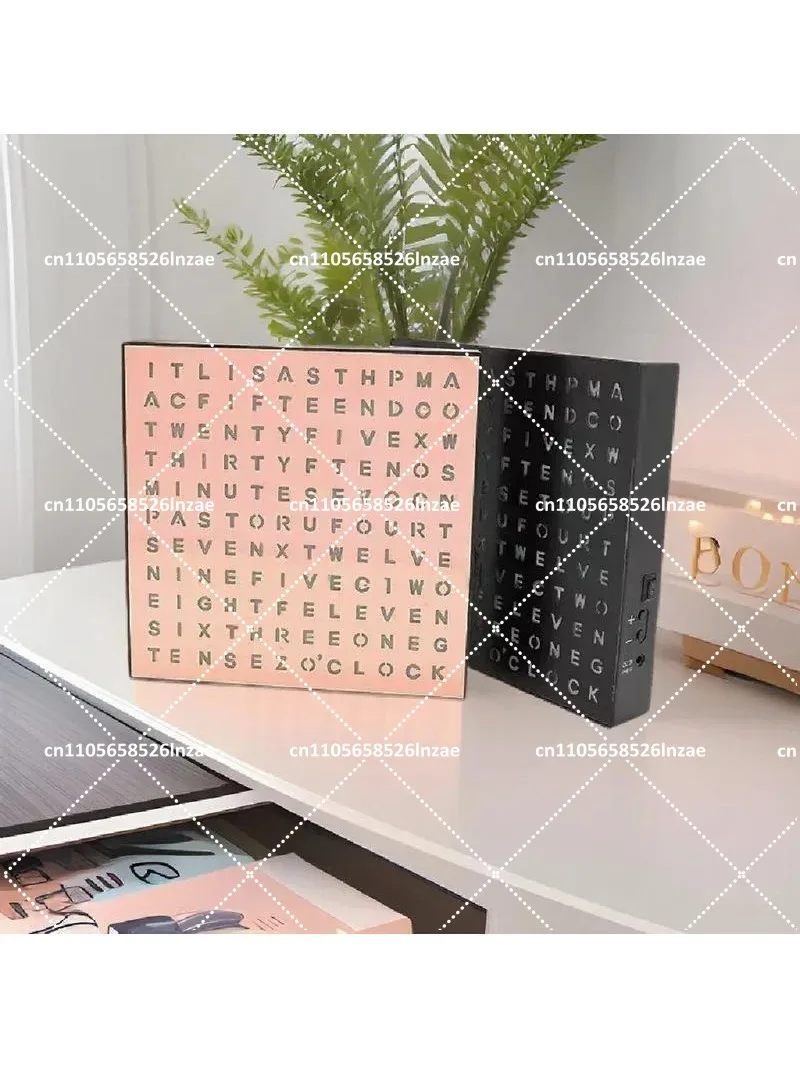 LED Alphabet Clock Timer Light Box with English Letters for Reading and Decoration