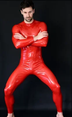 

0.4mm Latex Catsuit Bodysuit Black Stockings Cosplay Suit Party Wear Stretch Costume Accessory