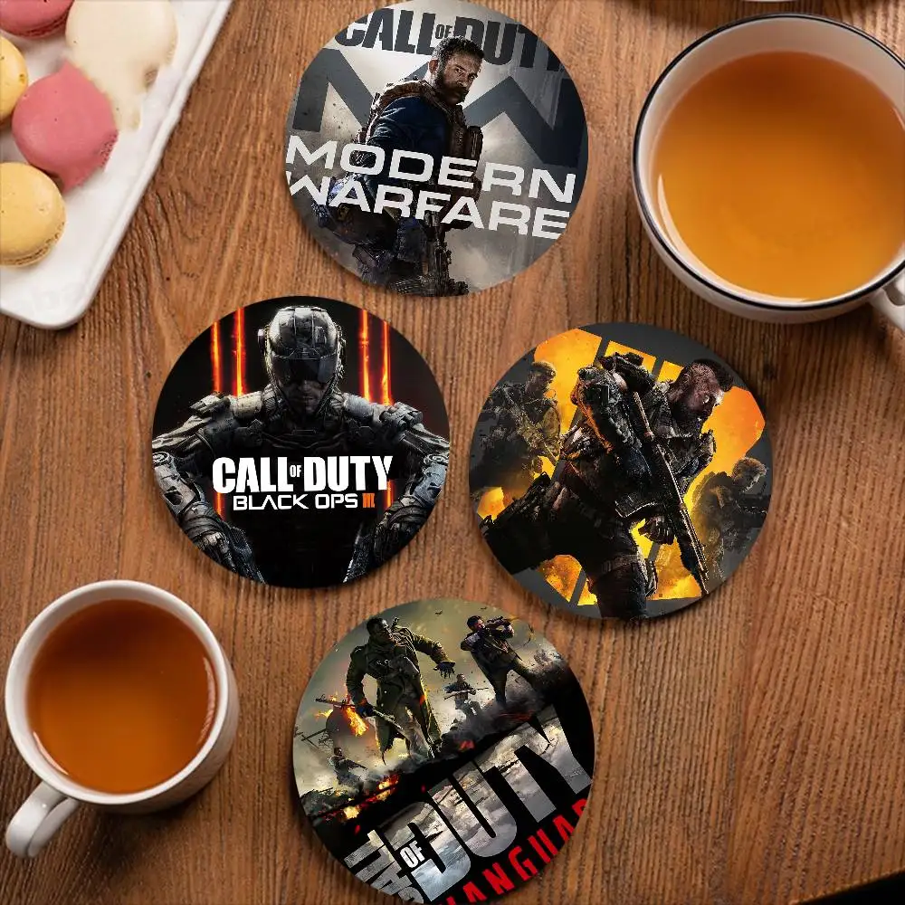 

Game C-Call Of D-Duty Wooden Coaster Coffee Teacup Decoration Coffee Shop Beverage Shop Family Restaurant Cafe Decoration