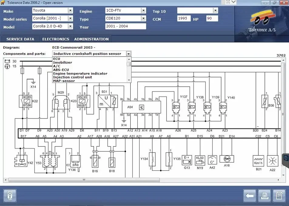 Newest Tolerance Data 2009.2 Automotive Maintenance Diagnostic Tool Electrical Equipment Free Keygen Supports Multiple Languages