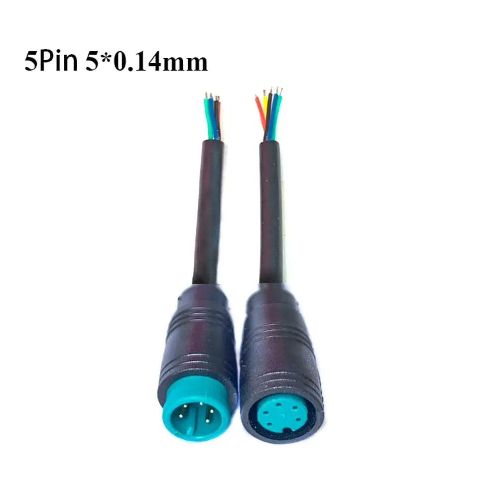 5 Arten optionales Kabel E-Bike-Zubehör 2/3/4/5/6-poliges Kabel Display Pin Basis stecker wasserdichter Stecker