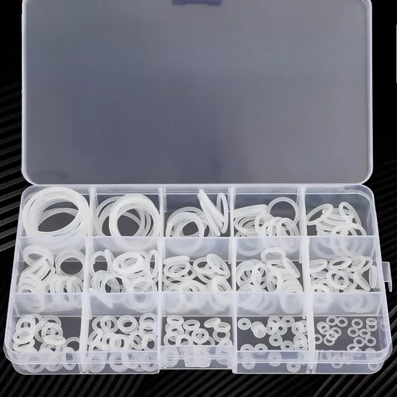 Sealing Ring O-Ring, Silicone Ring, Waterproof, High Temperature and High Pressure Resistance, Size 1mm 1.5mm 2mm Coil