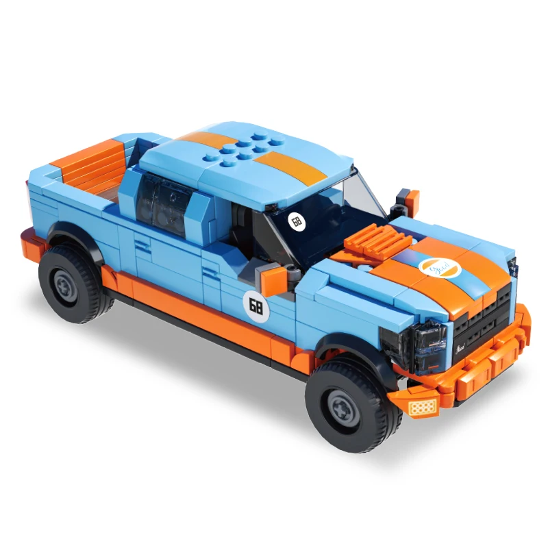 66004 F 150 픽업 트럭 모델 457피스 블록 세트 SUV 시리즈 MOC 브릭 데스크탑 장식 어린이 MOC 장난감 선물