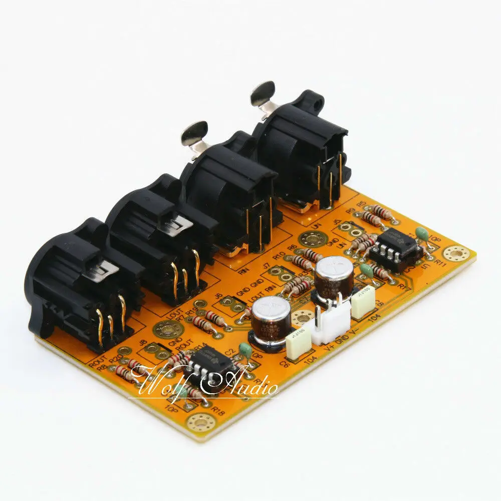 

Assembly Balanced/Unbalanced to balanced/unbalanced stereo preamplifier board