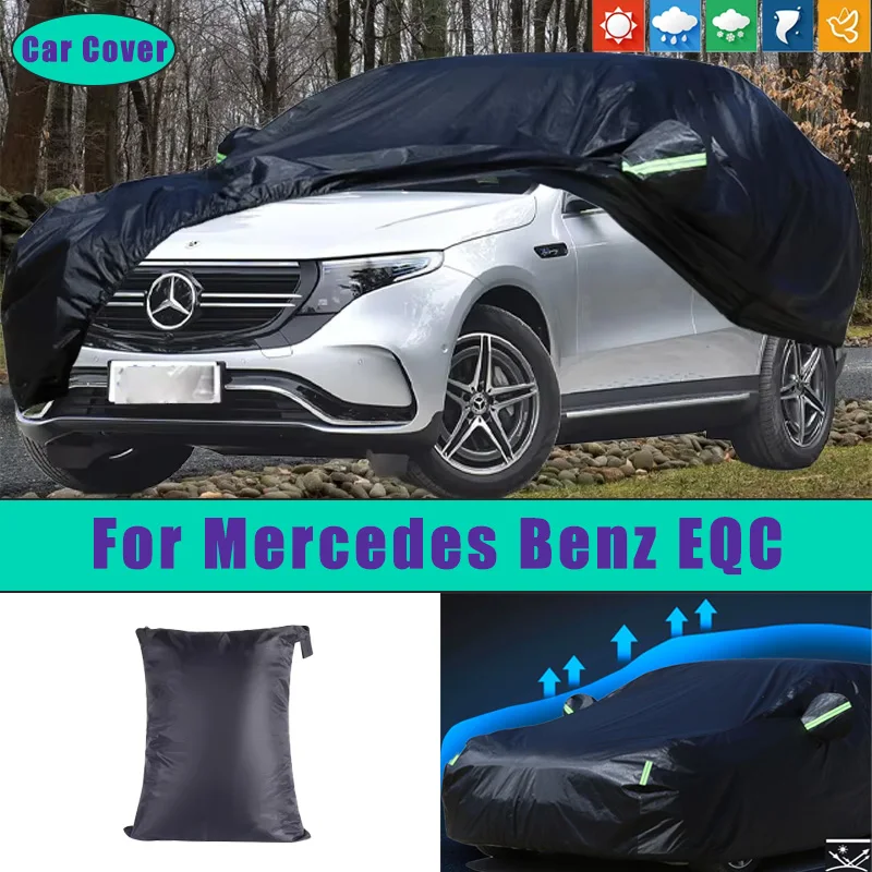 

For Mercedes Benz EQC Car Full Outer Covers Outdoor Waterproof Dustproof Sun Rain Snow Protection Exterior Car Accessories