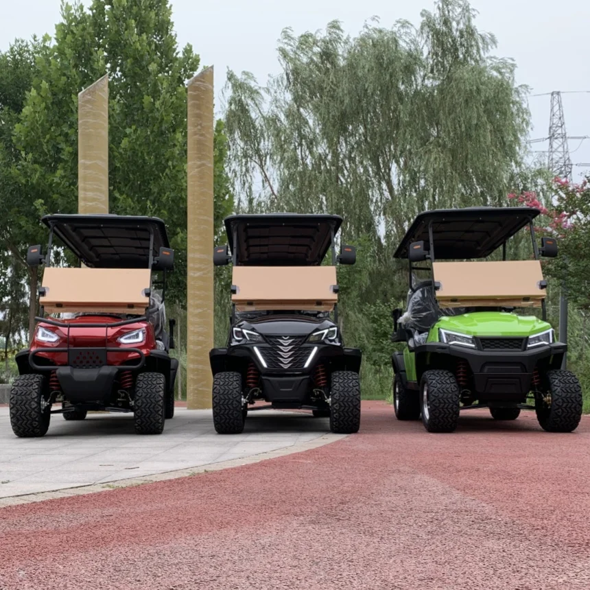 High Quality Utility Vehicle 6 Seater 48V 72V Lithium Battery Off-Road Electric Golf Cart Increase Vehicle Reliability