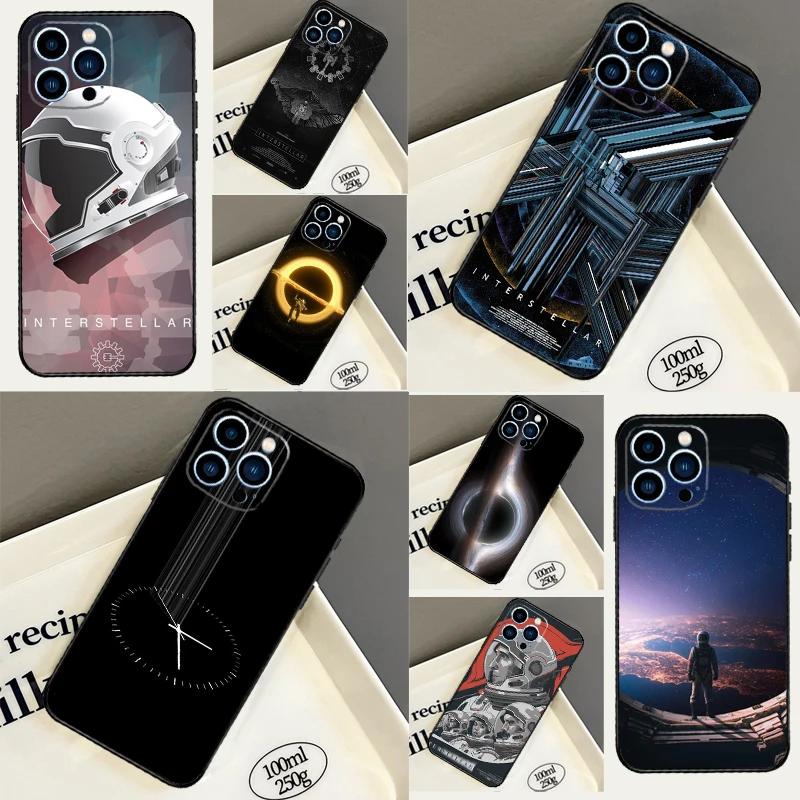 Interstellar Film Case For iPhone 14 15 16 Pro Max 13 12 11 X XR XS Plus 12 13 Mini Soft Back Cover