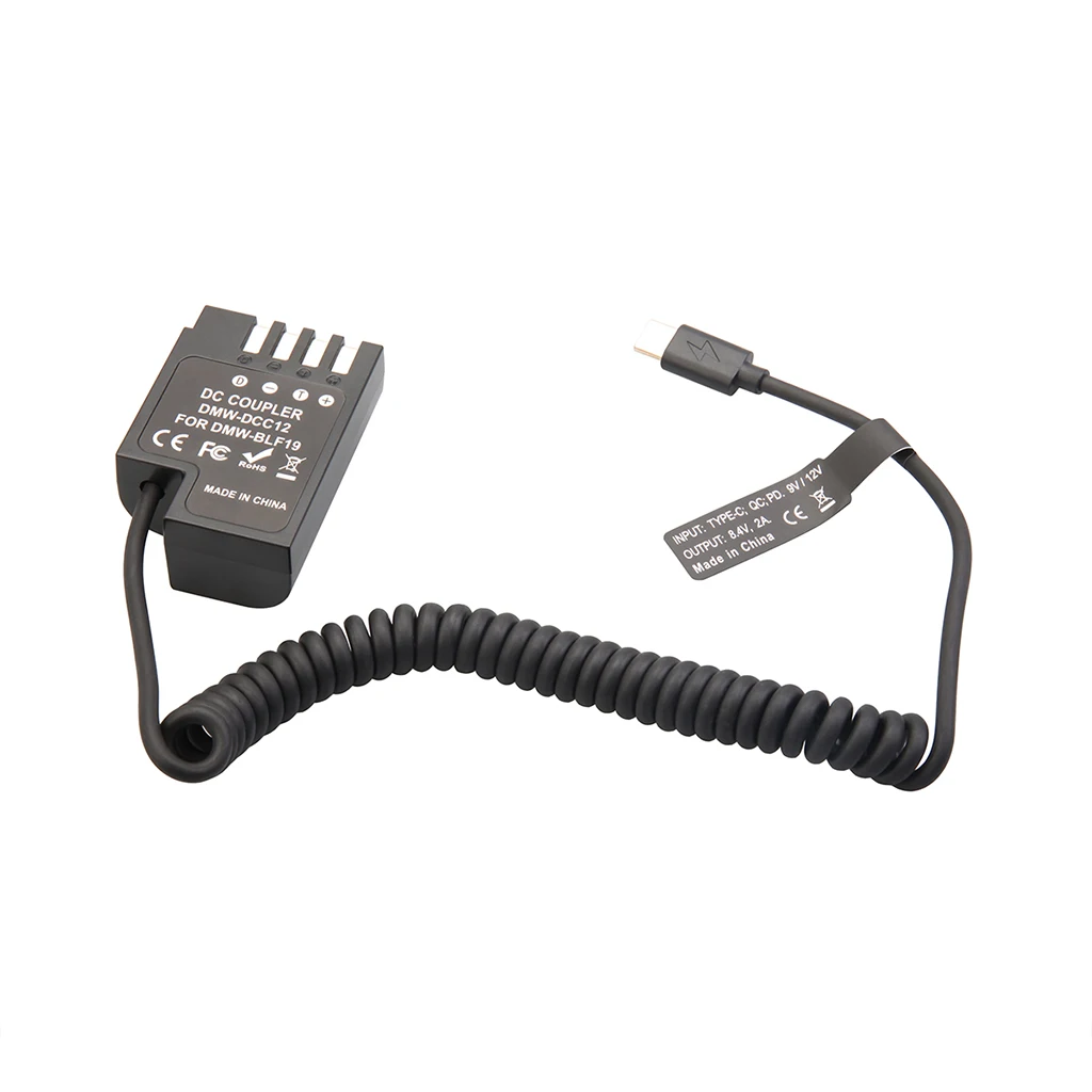 Typ-C PD Dummy-Akku-Kit für Fujifilm Canon Nikon Sony Panasonic, 9V Powerbank zu 7,4-8,4V für Akkuanzeige – Detail 35