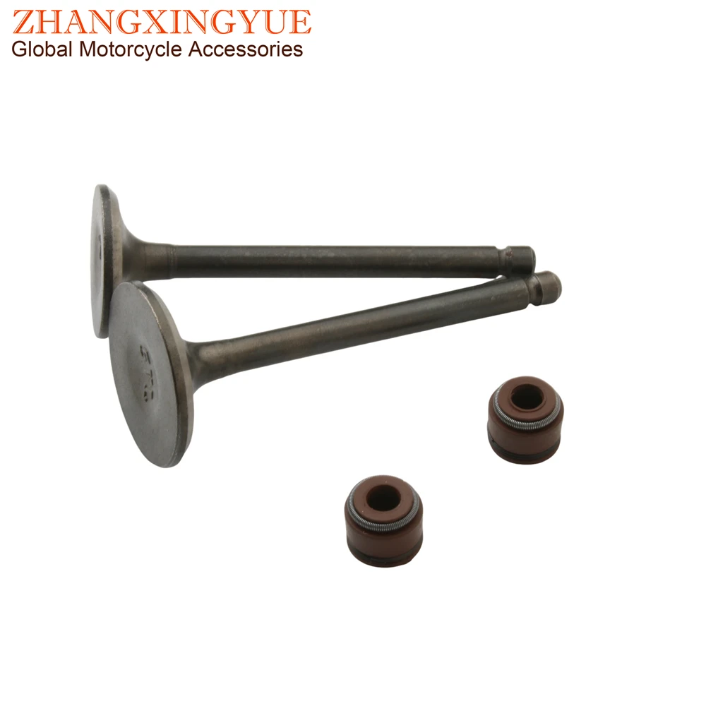 2PC YBR125 Intake And Exhaust Valves For Yamaha XT125R XT125X XT125 X R YBR 125 YB125SPD YBR125ED 5VL-E2121-00 5VL-E2111-00
