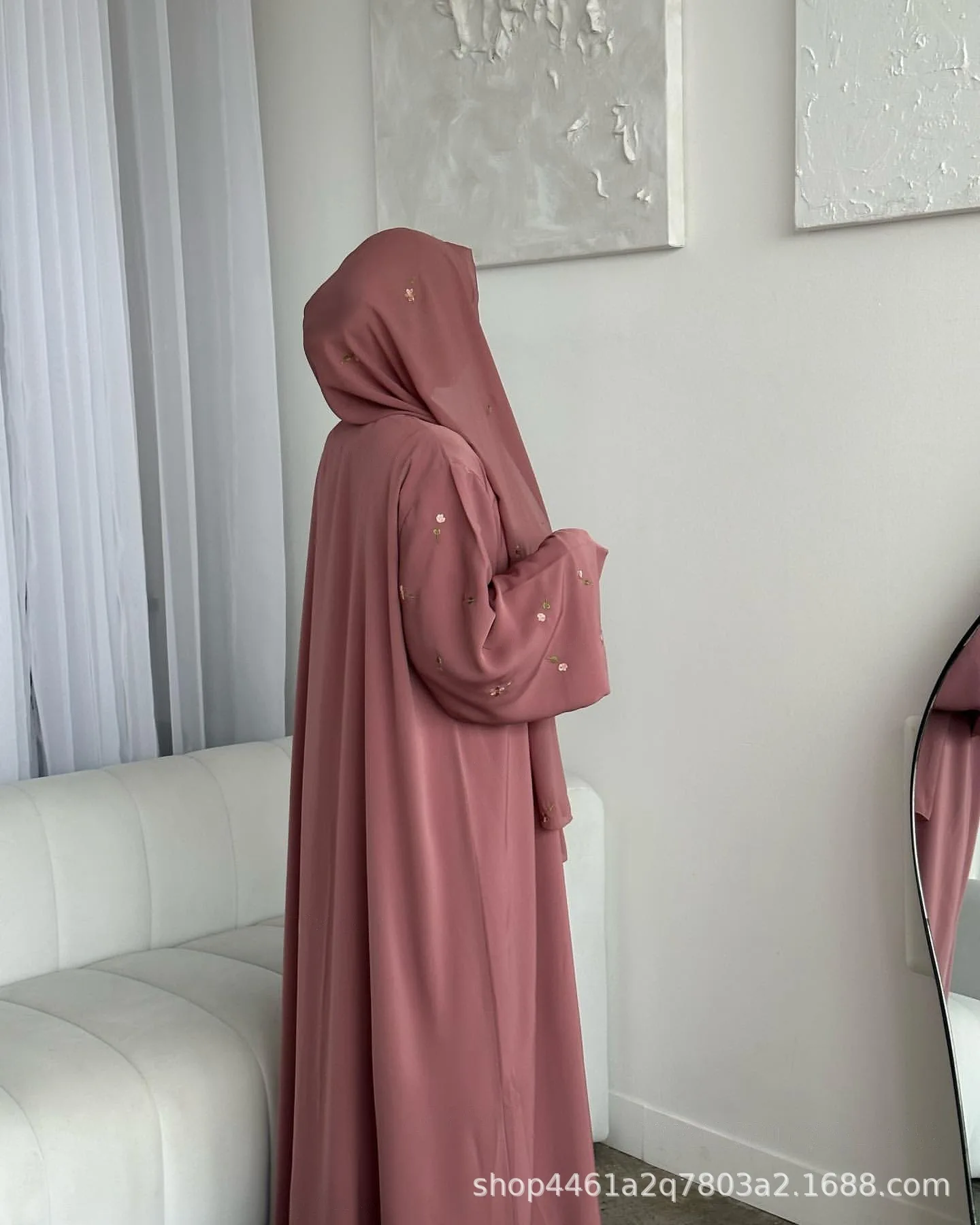 Eid Women Dress Abaya Hijab Muslim Jalabiya Ramadan Embroidery product image from Kayea’s Collections