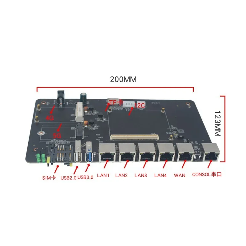 MT7621ATMT7915DNMT7905DN Wifi6 Gigabit Routing Module 2.4G 5.8G11AX Development Board XB7915AX