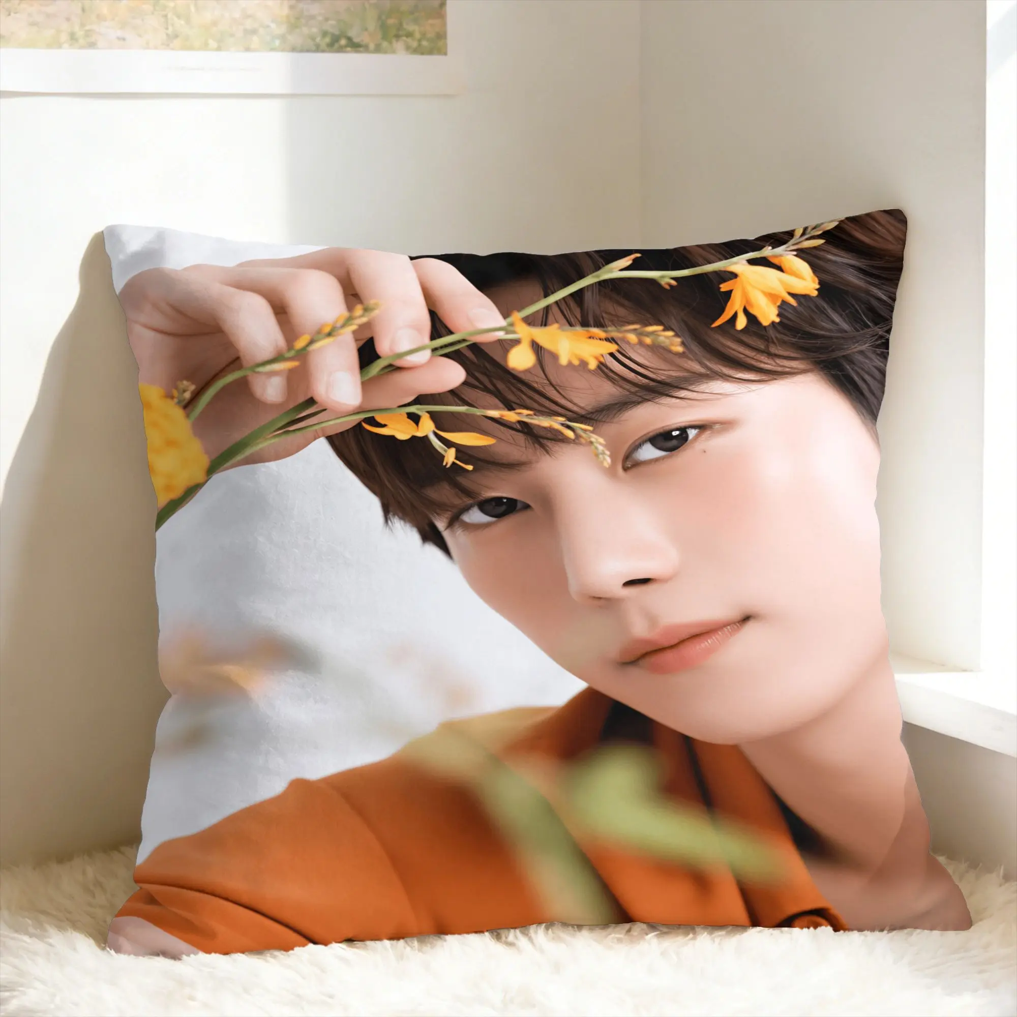 Y-Young-dae Kim Pillow Cover  Vintage Pillow Case For Chair Sofa Home Decor Soft Cushion Cover Gift