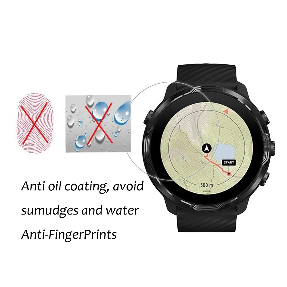 3PCS Clear Nano Anti-shock PET Protective Film For SUUNTO 7 SUUNTO7 9 Baro 9 PEAK Pro 5 D5 Smart Watch Screen Protector Film