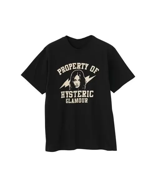 2026 New HYSTERIC GLAMOUR Family Matching Oversized Unisex TShirt Vintage Girl Portrait Graphic Tee Casual Streetwear Cotton Top