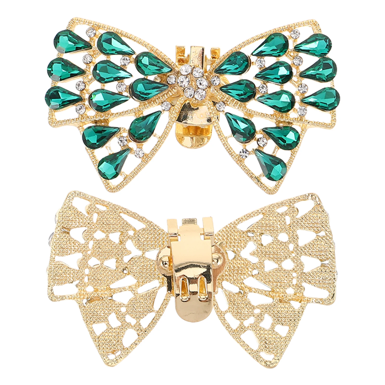 

Fashion Accessories Shoe Bow Clips Removable Rhinestones Buckles Decoration Accessory Charms Decorative
