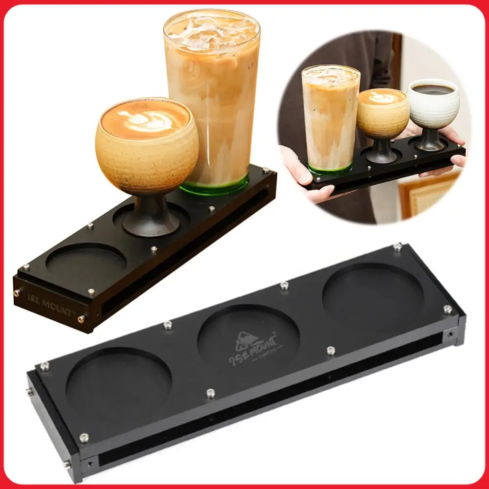

3-Slots Acrylic Camping Cup Holder Anti-Scald Desktop Cup Holder Large Capacity Outdoor Cups Storage Rack for Camping Picnic BBQ