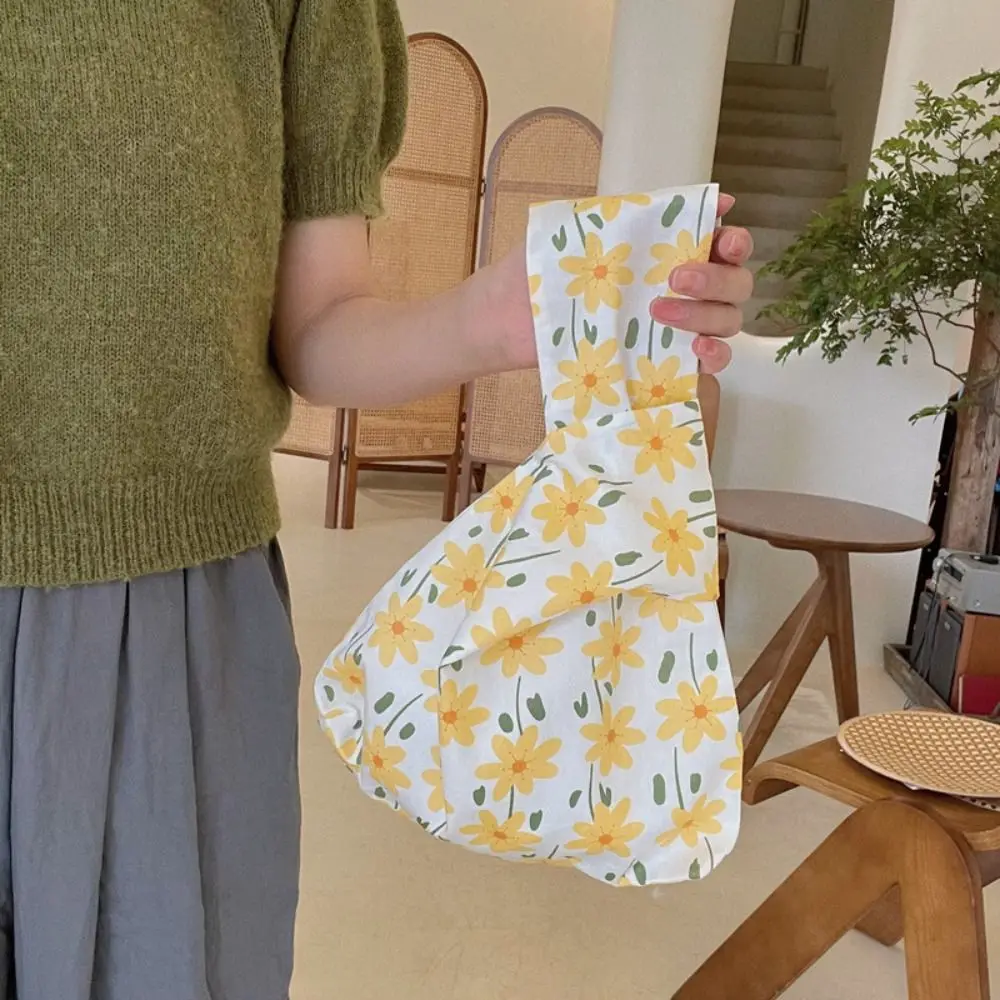 Sac à main tissé pour femmes, sacoche à fleurs de printemps, fourre-tout à la mode, bourse pour dames