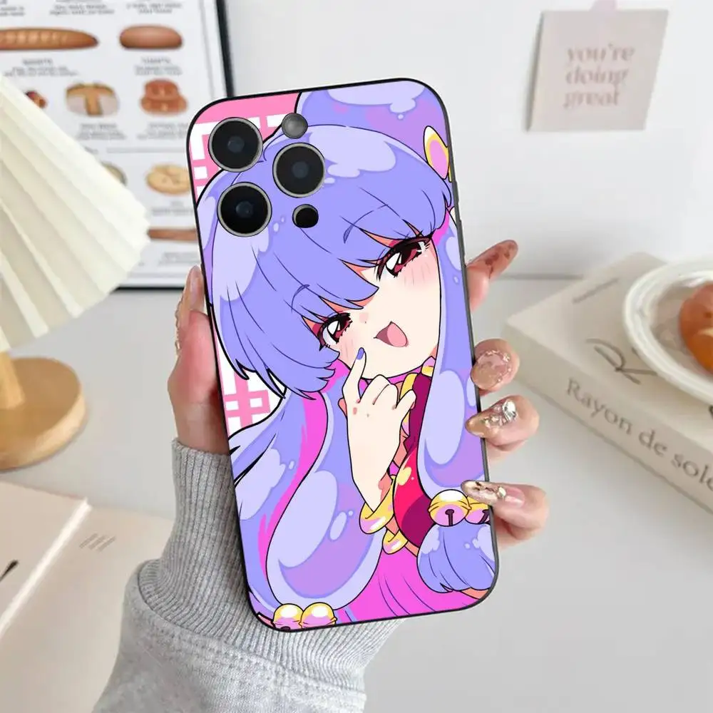 Kawaii S-Shampoo divertido Anime r-romma 1 2 funda de teléfono de silicona negra fresca suave para IPhone 16 15 14 13 12 11 X XR Plus Pro Max Plus