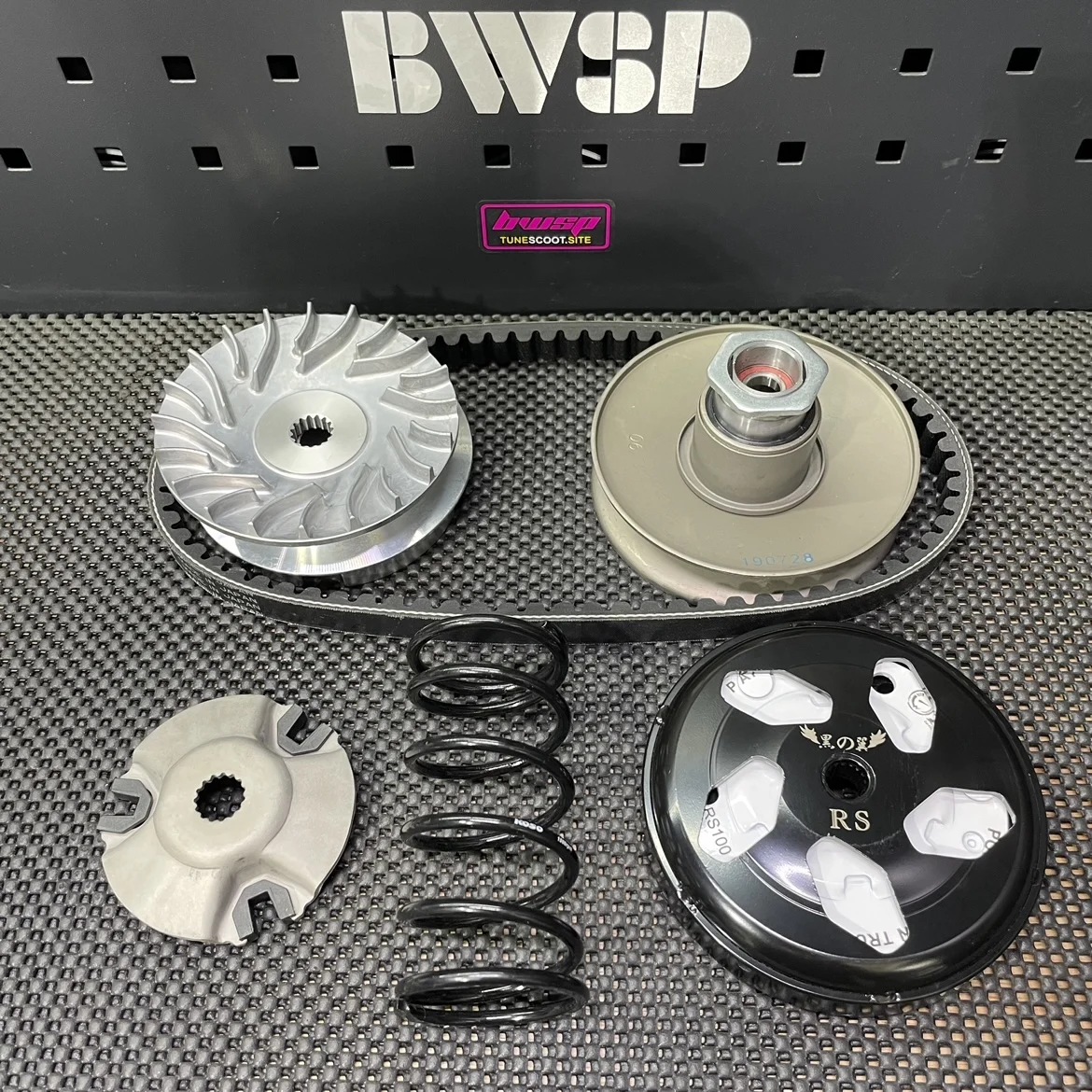 CVT Kit BWS100 4VP Transmission Set Engine Upgrade Clutch Bell Pads Belt Torque Driver Bws 100