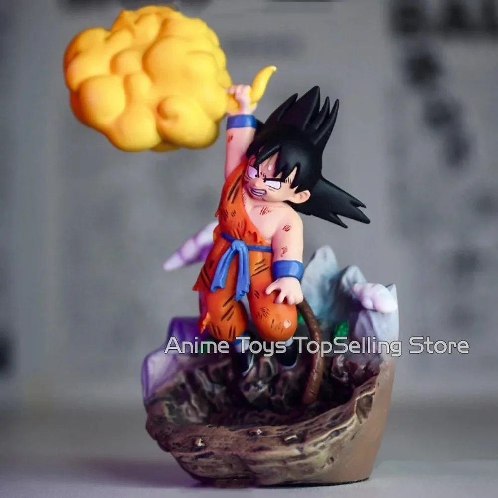 ドラゴンボールのアクションフィギュア,悟空のドラゴンボールのキャラクターアクションフィギュア,サルトクラウド,PVCモデル,収集可能なギフト,8〜9cm