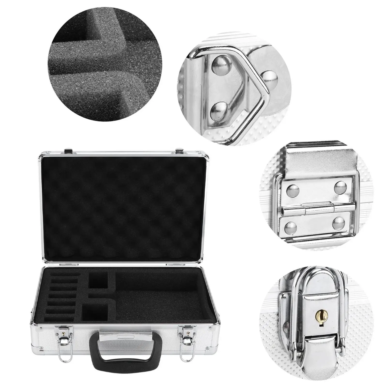 RC Transmitter Aluminum Case Shielding Aluminum Transmitter Case Distant Control Carrying Box Portable Transport Gear for Travel