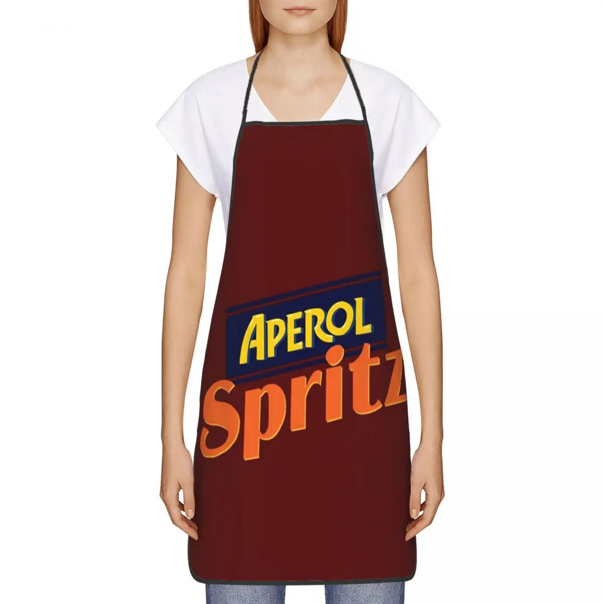 Aperol Spritz Aprons for Women Men Kitchen Chef Cooking Tablier Household Bib Baking Cleaning Accessories Adult Pinafore