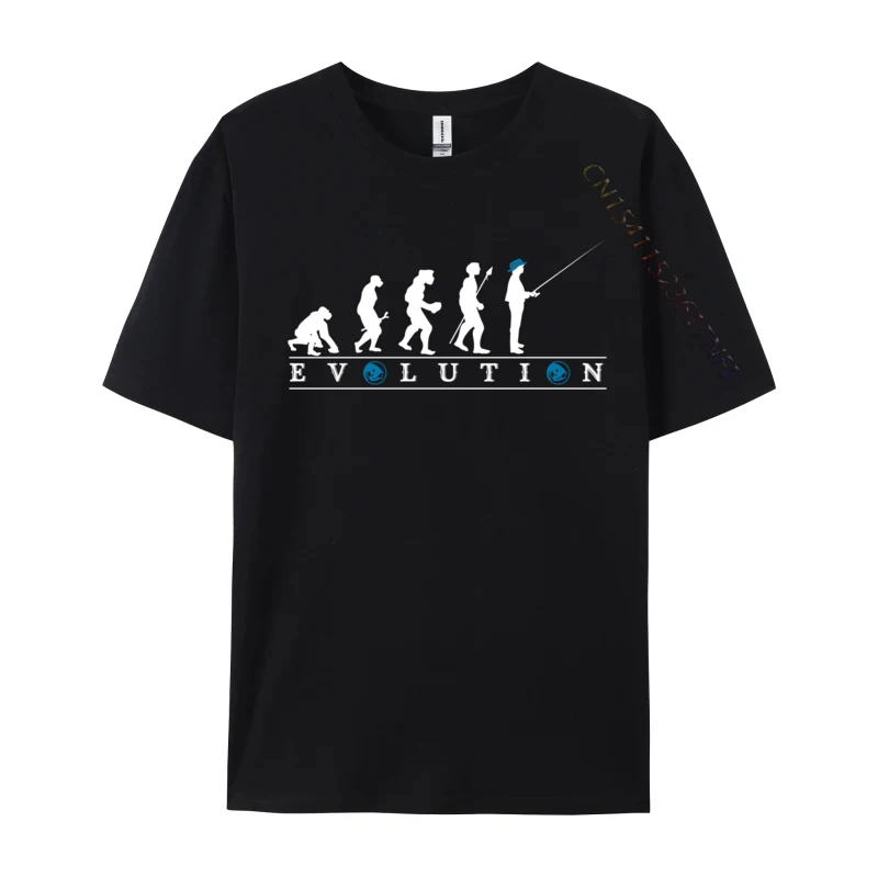 

Funny Fishing Evolution With Blue Hat And Fish Vintage T-Shirt On Sale Men's Tops Shirts Tops T Shirt Men Clothing