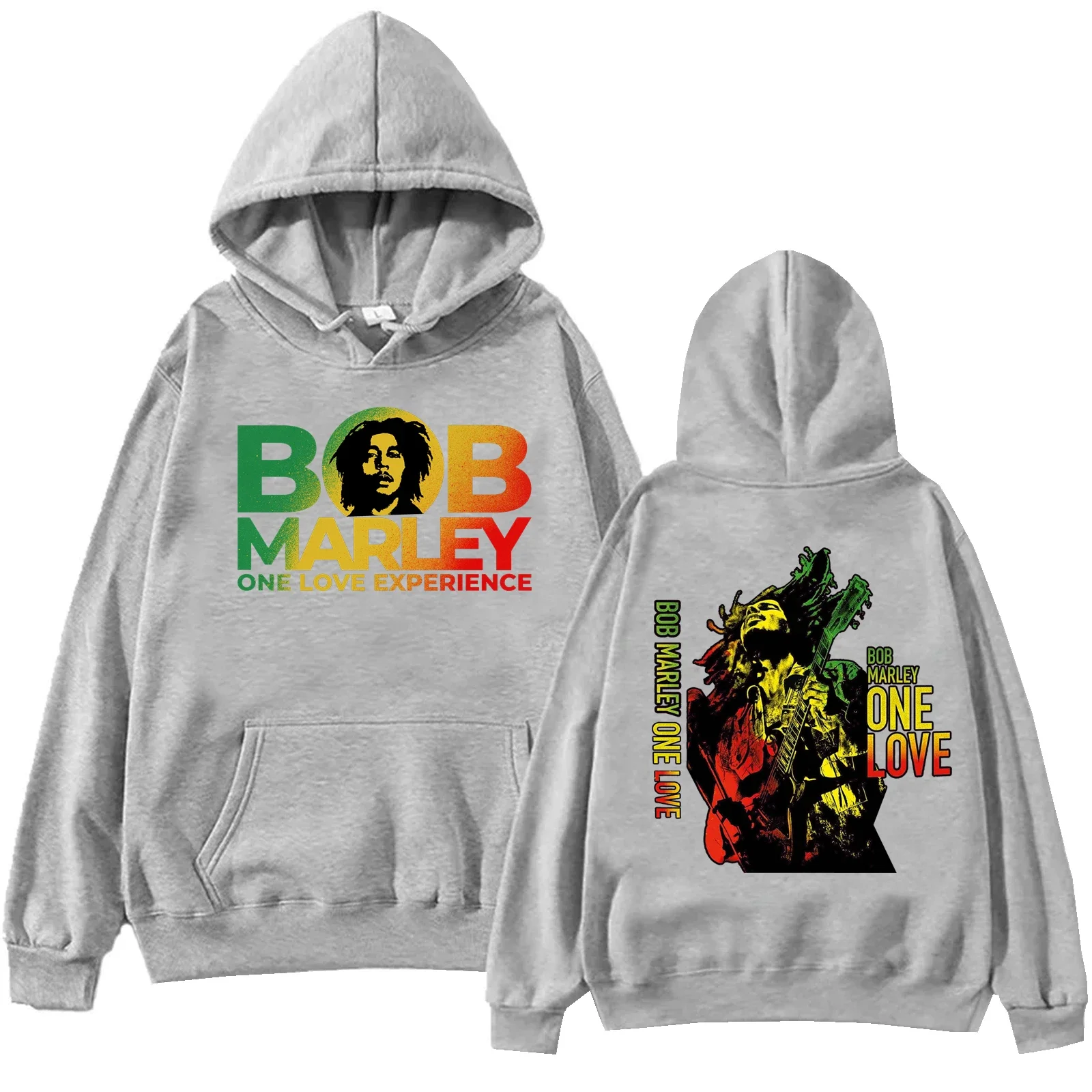 Bob Marley 2024 Hoodie Harajuku Hip Hop Pullover Tops Popular Music Sweatshirt Fans Gift Plus size