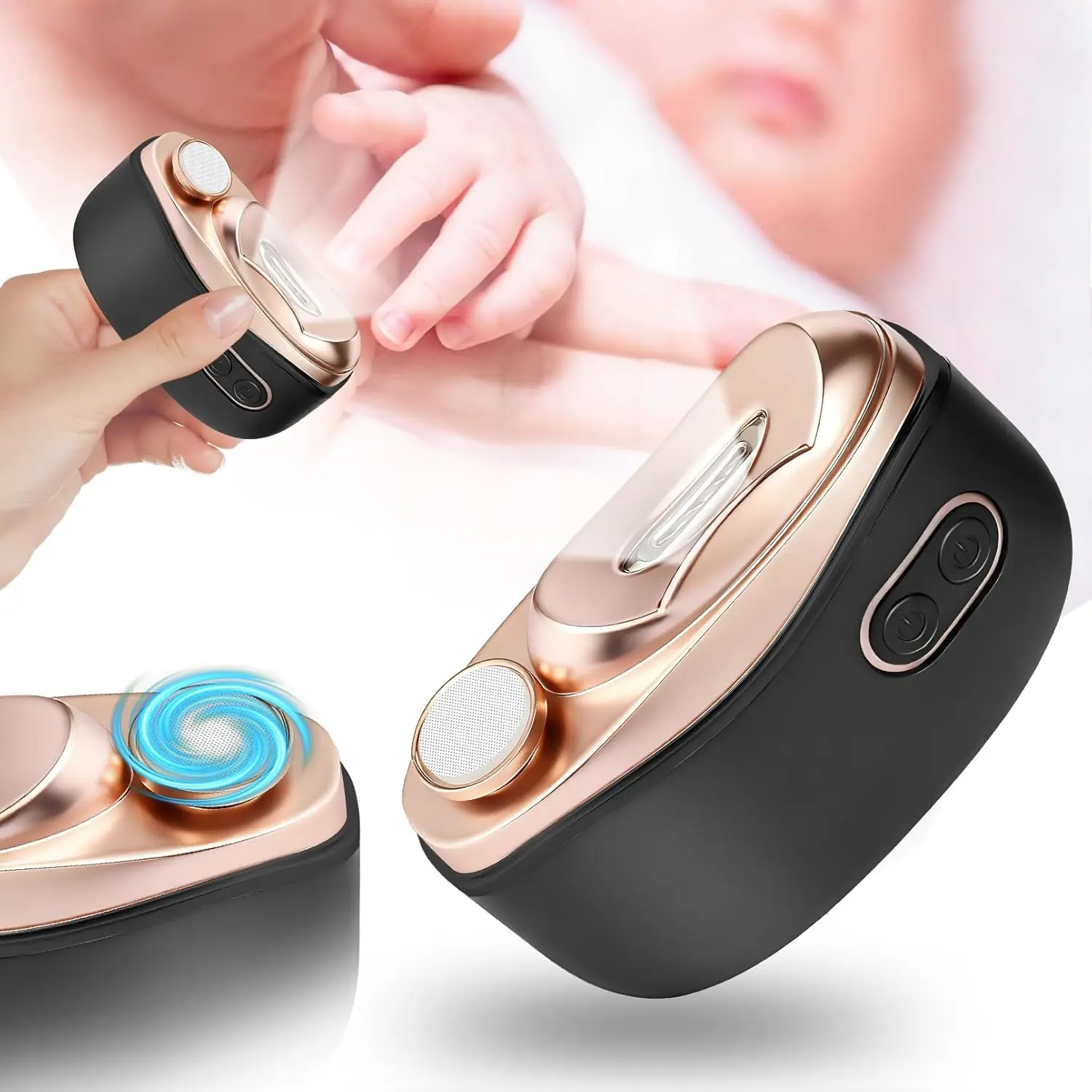 

Electric Nail Clipper with LED Light, 3-in-1 Smart Trimmer for Adults and Seniors