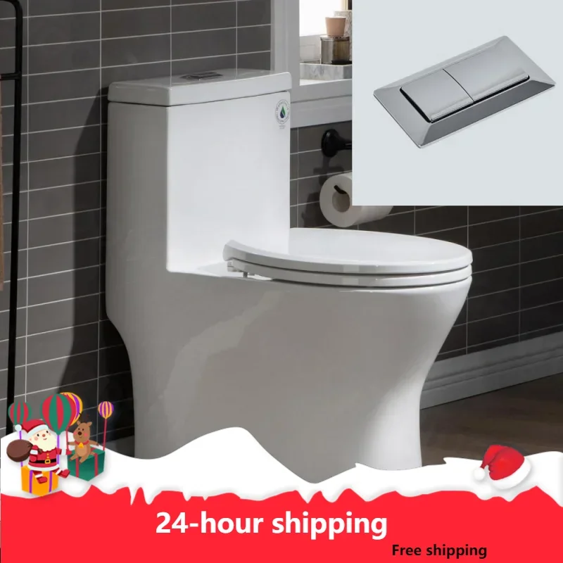 

Short Compact Tiny Dual Flush 1.28 GP One Piece Toilet,With Soft Closing Seat,1000 Gram MaP Flushing Score Small Toilet