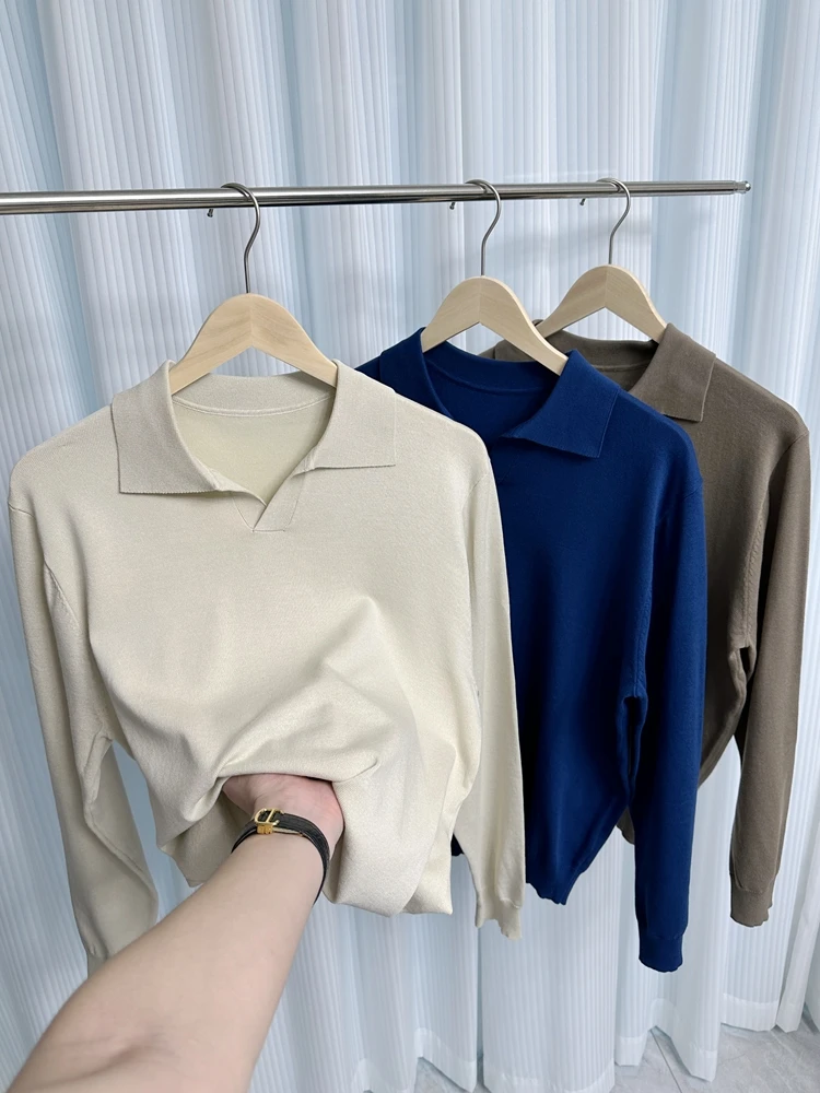 

Busin Sle кубинский воротник V-Ne трикотаж повседневный мужской свитер модный городской шерстяной длинный осенний топ