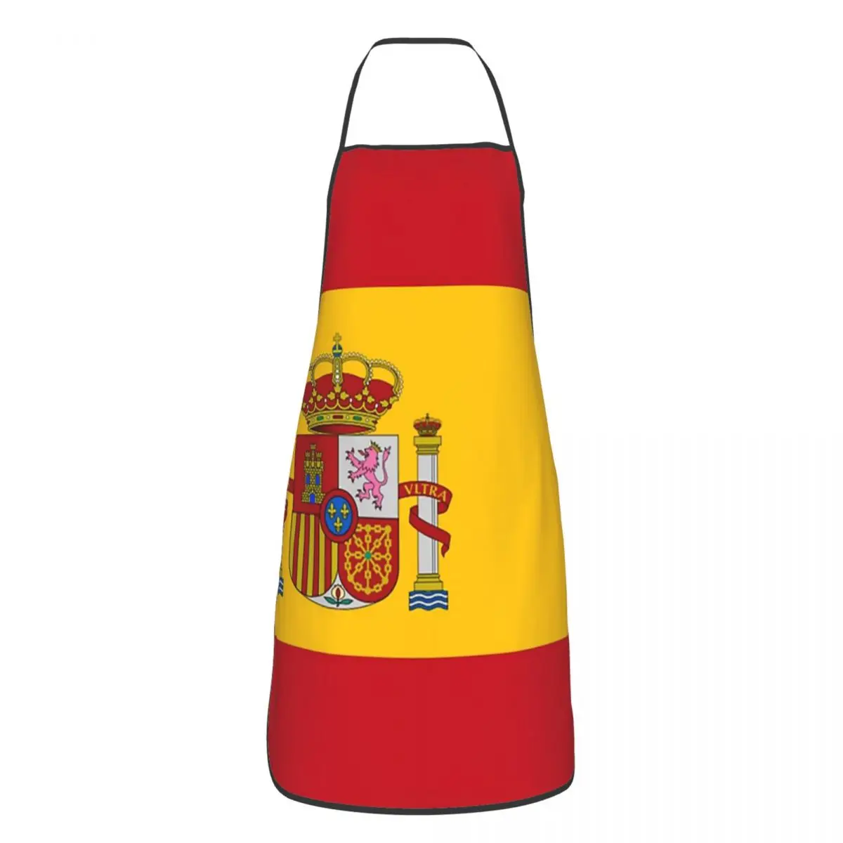 Spanish Flag Apron Chef Cooking Baking Tablier Sleeveless Bib Kitchen Cleaning Pinafore for Women Men Painting