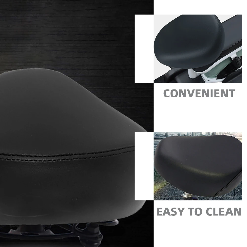 

PU Material Bike Saddle Thickened Comfortable Wear-Resistant Shock Absorption Suitable Adults Teens Bicycles Electric Bikes