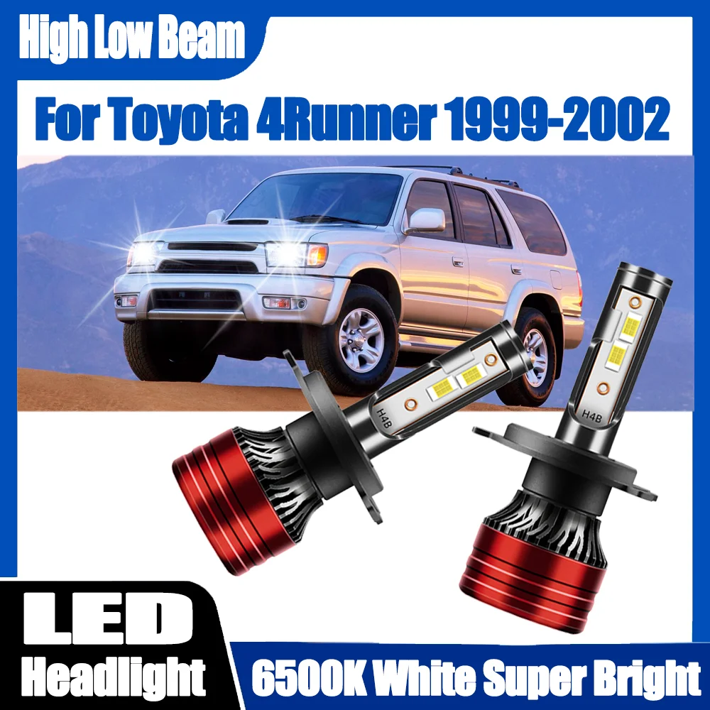

2PCS 120W Canbus No Error H4 Headlight High Lumens Lamps Led Brightest Upgraded Auto Lights 12V 24V For Toyota 4Runner 1999-2002