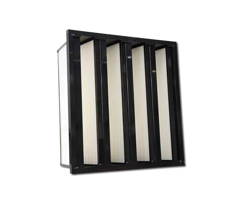 Filter Medium Efficiency F7 F8 H3 H4 Plastic Frame 592 X 592X 292mm Mini-pleated Compact 4  Air Filter