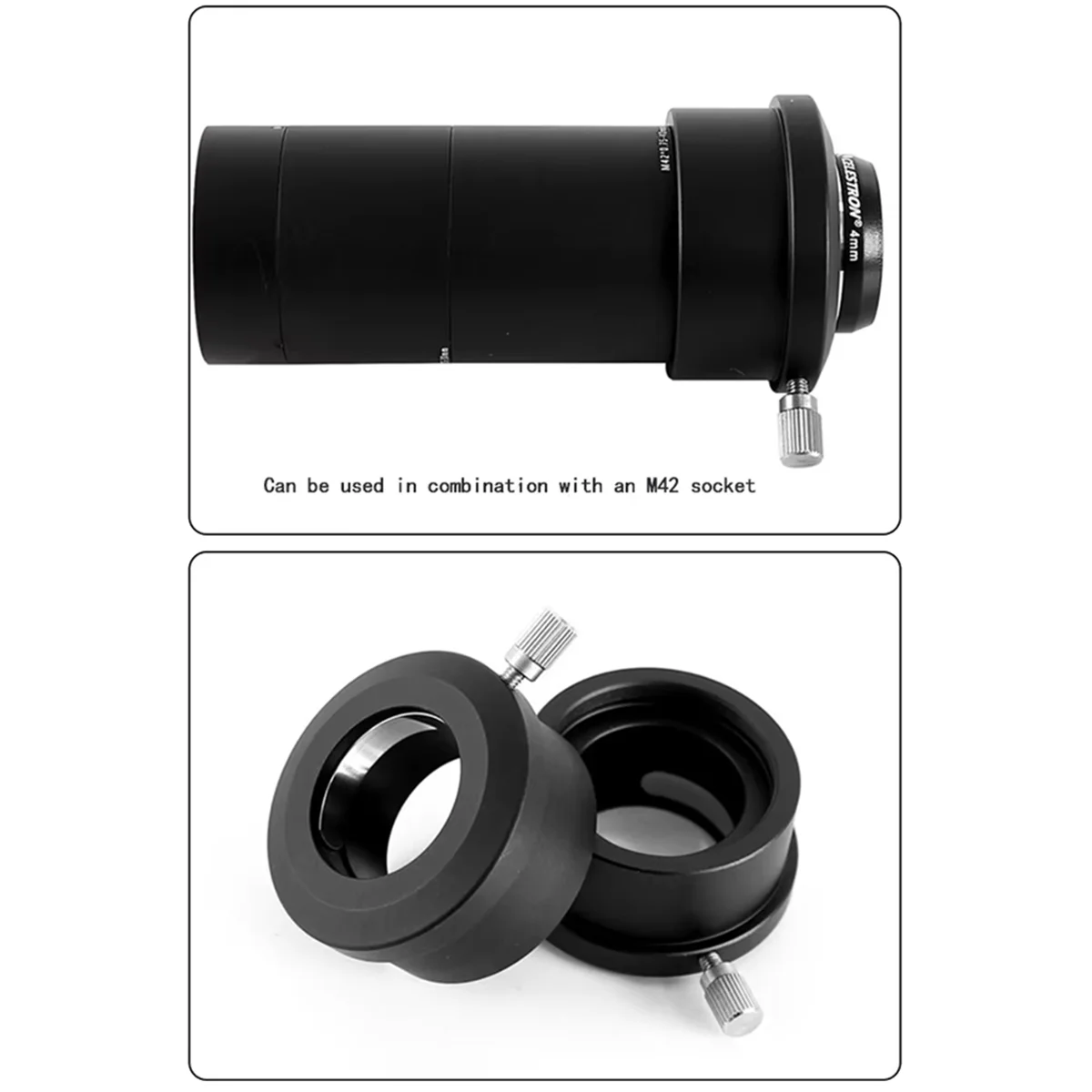 New M48 2 Inch to 1.25 Inch Eyepiece Sleeve Eyepiece Transfer Ring Astronomical Telescope Accessories for Etal