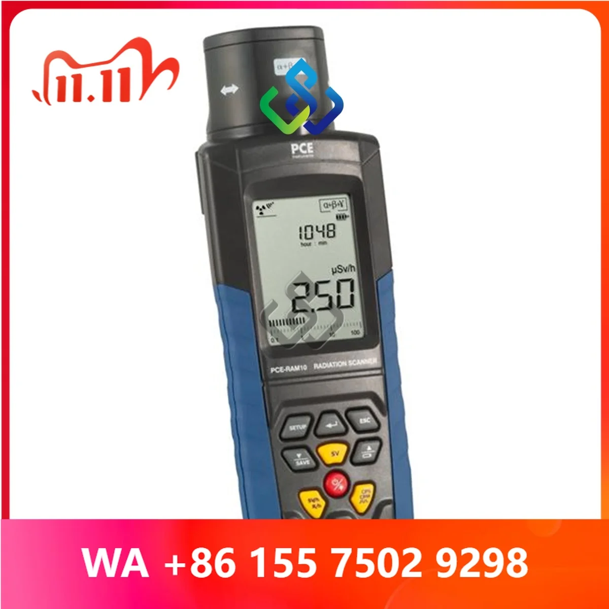IN STOCK ORIGINAL BRAND NEW GEIGER COUNTER RADIATION TESTING P-RAM 10