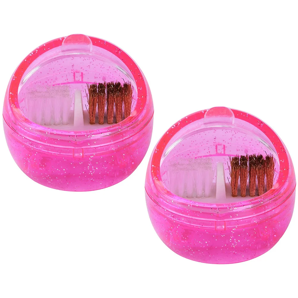 2Pcs Nail Art Supplies Drill Bit Cleaner Brush Manicure Tool Accessory Reusable Long Time to Use Manicure Drill Bit Cleaning Box
